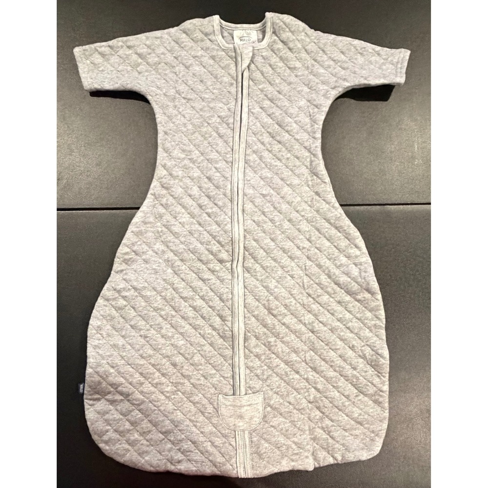 Halo SleepSack Easy Transition Quilted Wearable Blanket Grey 6-9 Months M/M
